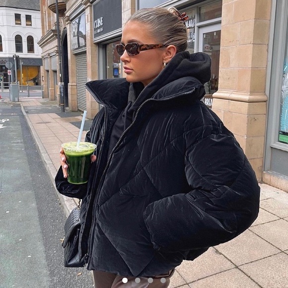 Zara oversized black puffer size small - Picture 2 of 12